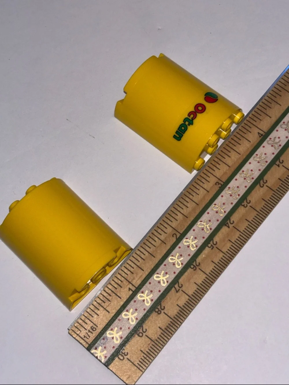 LEGO OCTAN BRICKS Lego Yellow Cylindrical Octan Bricks (2) - Picture 6 of 7